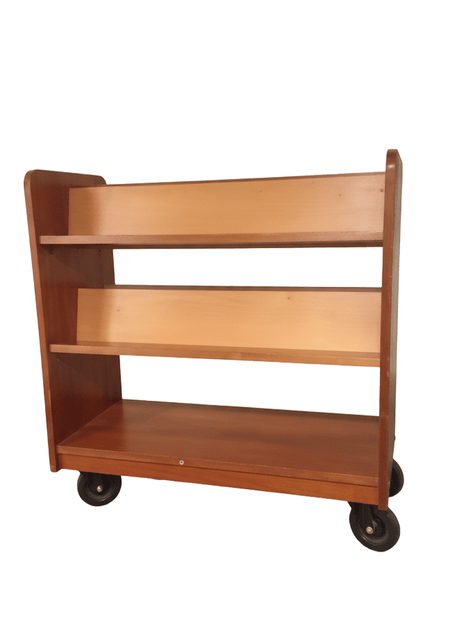 Wooden bookcase for South African libraries