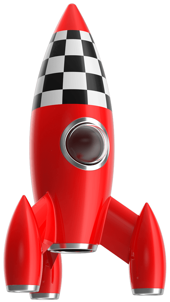 Rocket toy for children's educational play and learning