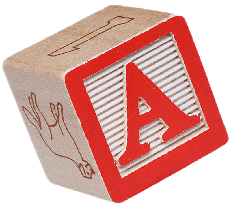 Orange geometric shape design element suitable for educational materials and decorative use